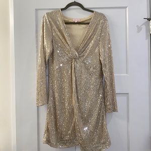 Champagne shimmer dress brand new never worn